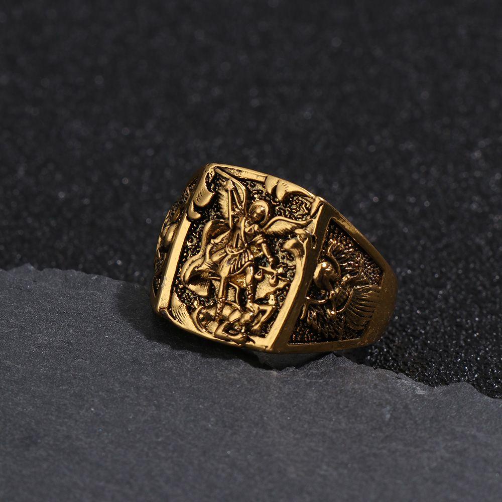 Lily Perhiasan Cincin Wanita Mewah Fashion Golden Mitologi Yunani Kuno