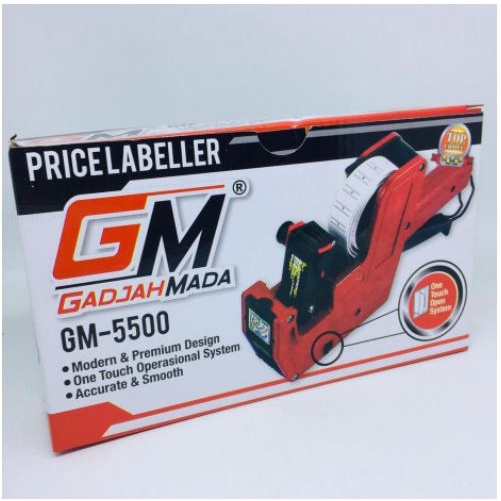 

Alat Label Harga Murah Price Labeller GM Gajah Mada GM-5500 1 Baris 8 Digit Mesin Label Harga expired TOP CHOICE COD