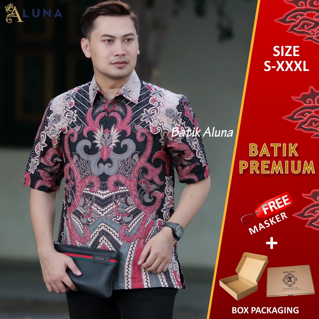 TERLARIS.!! BAJU BATIK PRIA LENGAN PENDEK KEMEJA BATIK PRIA KEREN MODERN BATIK COWOK KEKINIAN PD 024