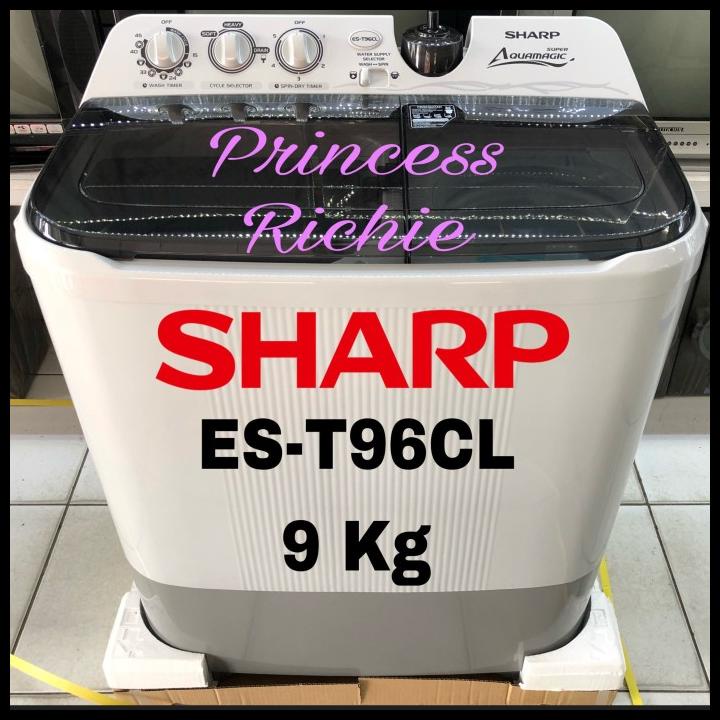 Mesin Cuci Sharp Es-T96Cl-Hk 9Kg 2 Tabung