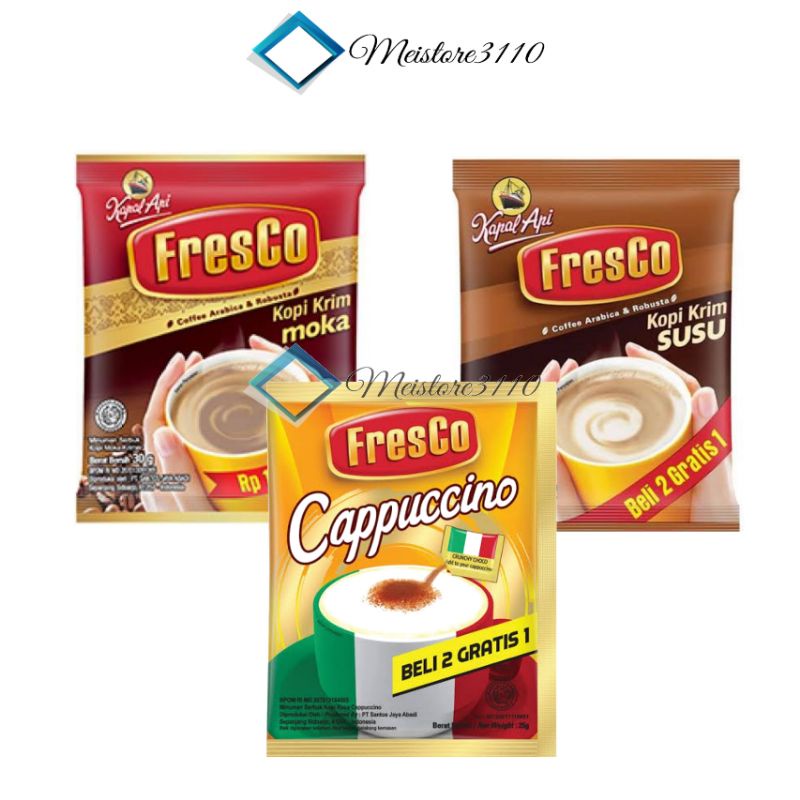 

Kopi Fresco Moka Susu Capuccino Instan Renteng 10 Sachet