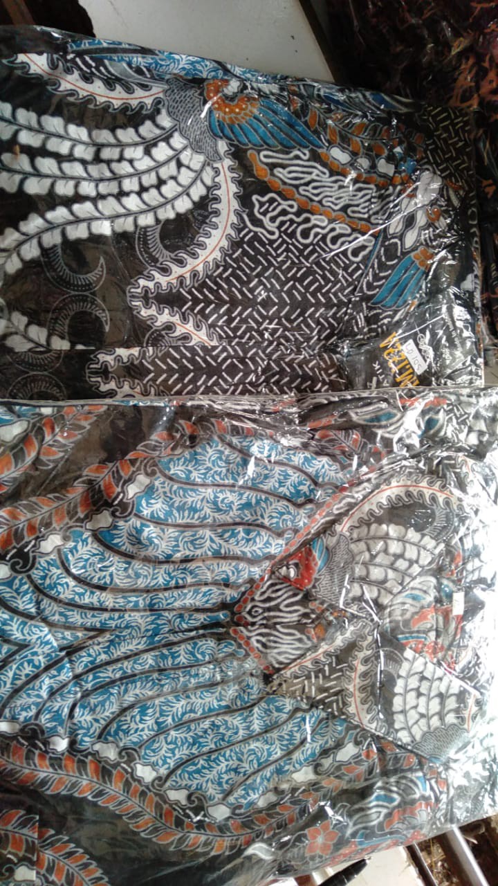 Aghistna Batik - Sania Ruffle Batik Couple Ori Ndoro Jowi / Gamis Batik Couple Murah