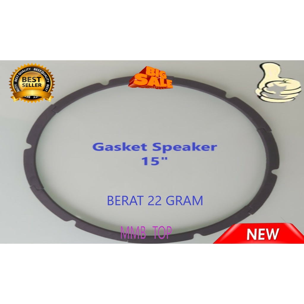 Gasket Speaker 15 in - Spon Bantalan Tepi Speaker 15" hitam