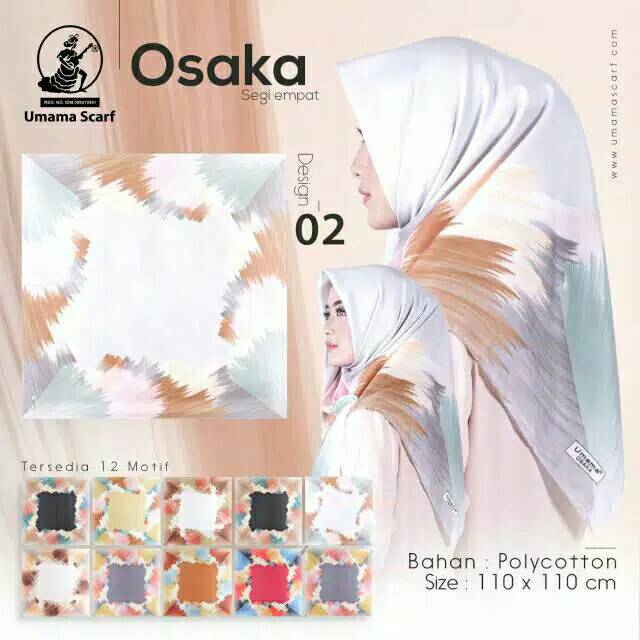Jilbab segiempat OSAKA motif umama hijab segiempat umama kerudung