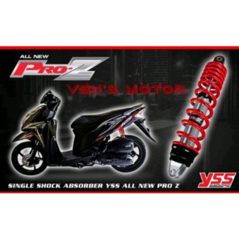 Shock Belakang Yss Type Pro ZR All New Series Original Ready Vario,Beat,Scoopy,Mio,Mio J,Fino Dll