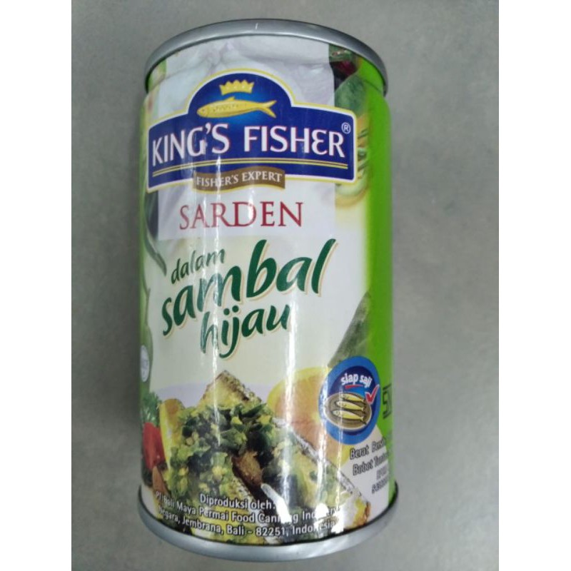 

kings fisher sarden dalam sambal hijau 155g