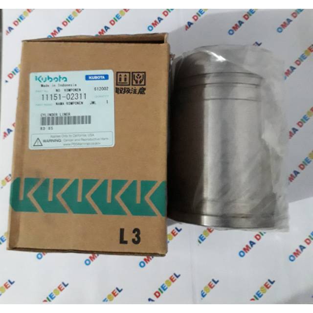 buring/Cylinder liner mesin diesel Kubota RD85 original asli ori