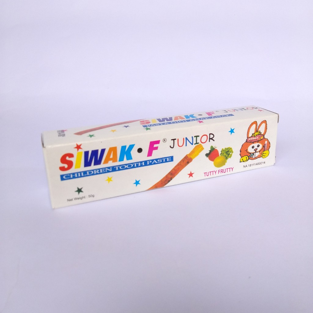 SIWAK F Junior Pasta Gigi Anak-Anak Aneka Rasa Miswak Utama 50gram