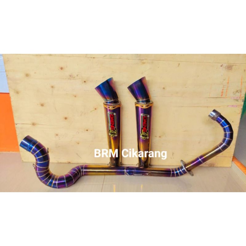 knalpot daeng Yamaha Vixion type kanan naga step standar