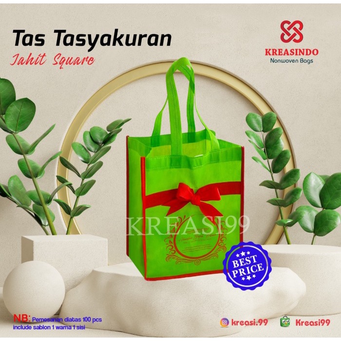 

SALE Tas Tasyakuran Spunbond Pita Jinjing 22x22x30 cm MURAAH & BERKUALITAS - 30x22x22 cm