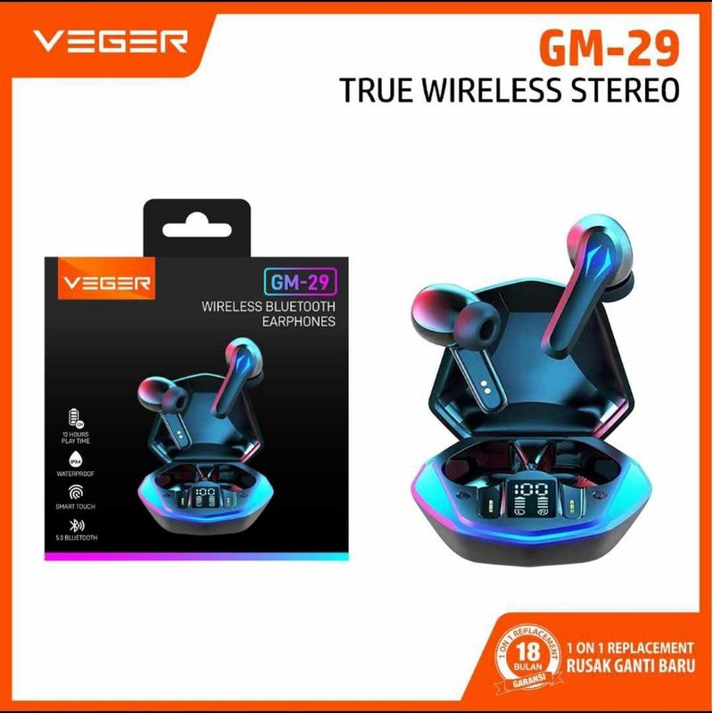 Earphone wirelees veger GM -29 headset bluethoot