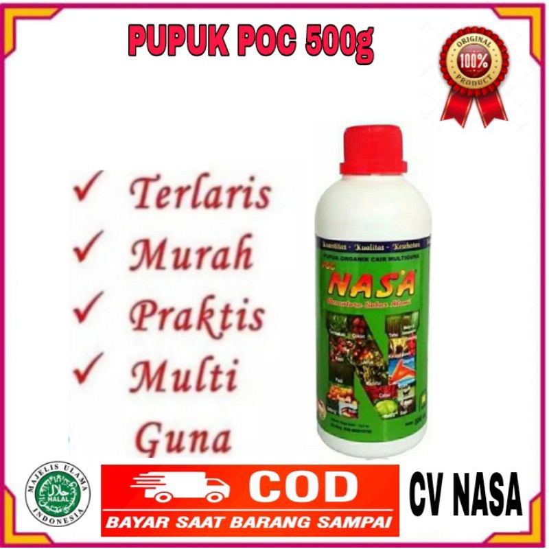 COD POC NASA HORMONIK 500cc/ MANFAAT SAMA DENGAN 1TON PUPUK KANDANG / MENINGKATKAN HASIL PANEN
