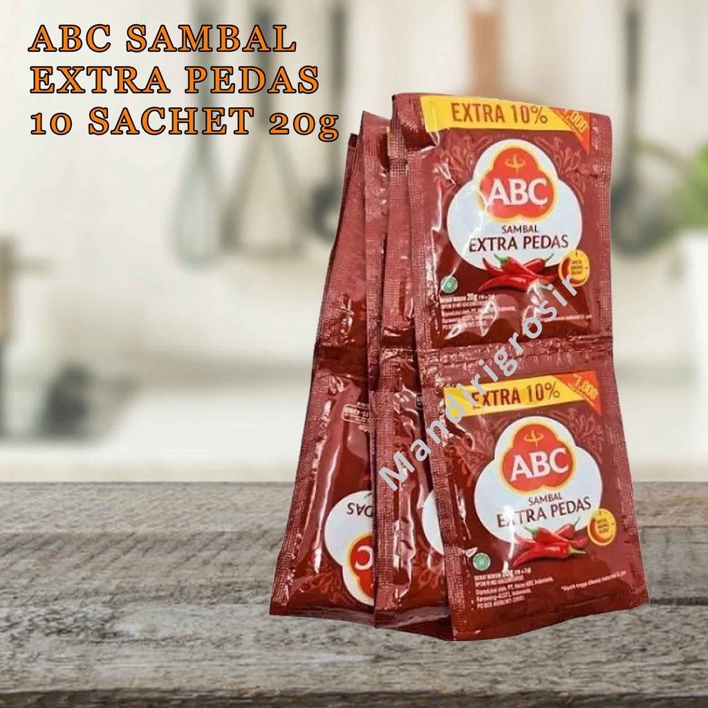 SAMBAL ABC * EXTRA PEDAS * 10 SACHET 15g