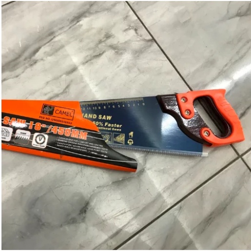 PROMO GERGAJI KAYU MURAH Gergaji Gorok Kayu Professional Hand Saw 18 inch 450 CAMEL-5