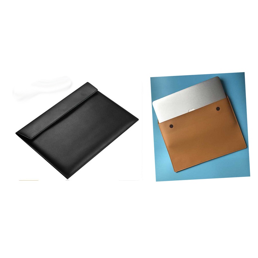 Tas Laptop Softcase Microfiber PU Leather for Macbook 13 inch - Black