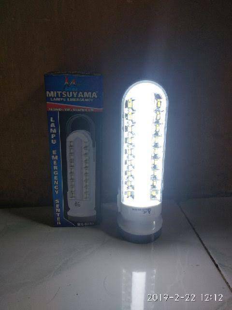 Lampu Emergency LED + Senter MS-6032 Senter Charger