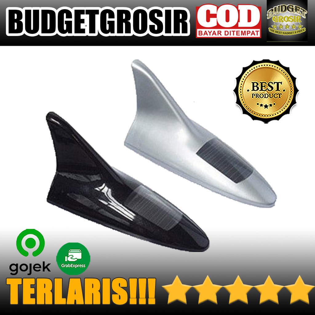 Shark Fin Lampu Solar Mobil Bentuk Sirip Hiu 8 LED - VigoAcme