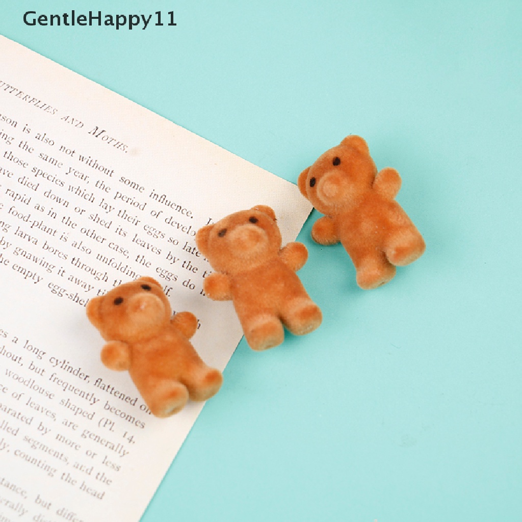 Gentlehappy 1pc Mainan Miniatur Beruang Mini Skala 1: 12 Untuk Dekorasi Rumah Boneka