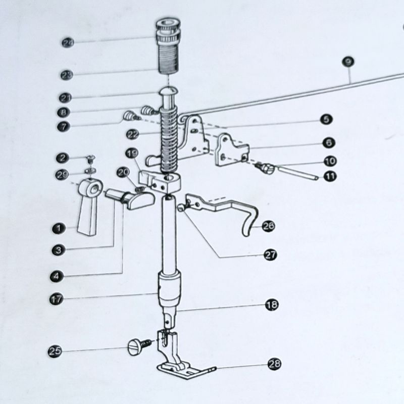 22T7-009 Bushing Tiang Sepatu Mesin Jahit Typical