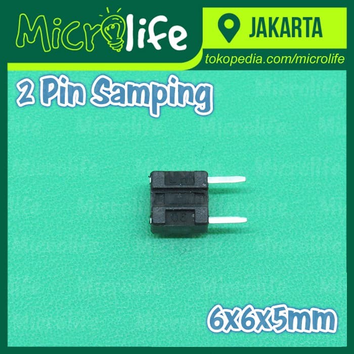 Micro Switch Button 6x6x5 mm Side 2 Pin Samping