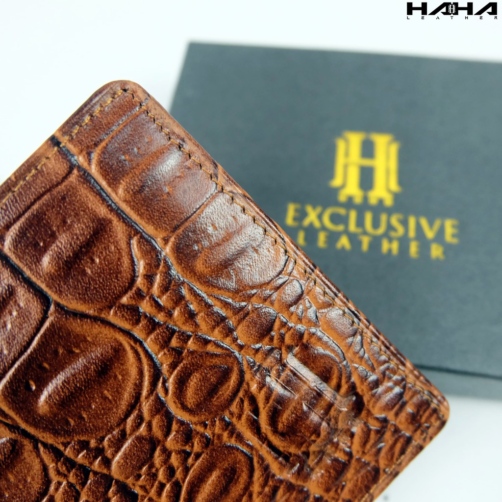 Dompet SYBU Kulit Sapi Motif Buaya Cowok Pria Laki - Originale Leather Wallet