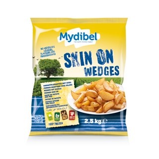 Mydibel Potato Skin on Wedges 2.5 kg Frozen