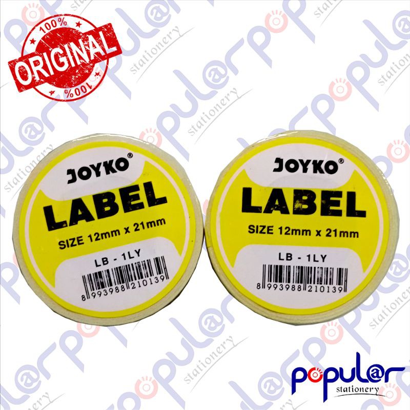 

Label Roll Joyko Single Kuning
