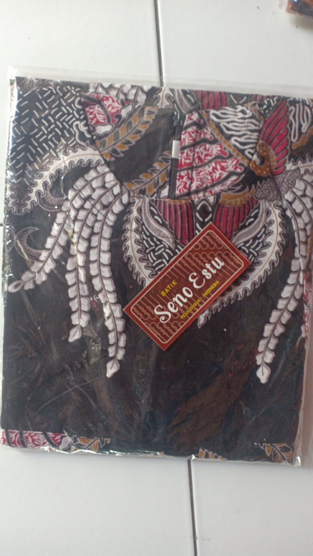 Batik Couple Modern - Atasan Batik - Batik Couple Wanita - Seragam Batik Madu Merah