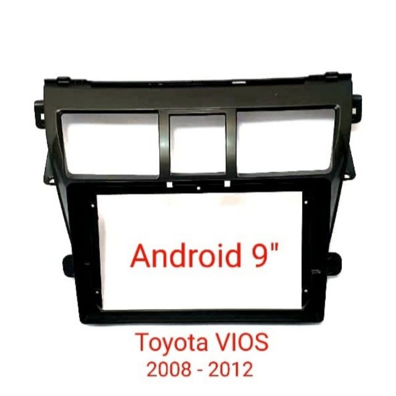 Frame Headunit Android 9 Inch Toyota Vios 2007-2012 Gen2
