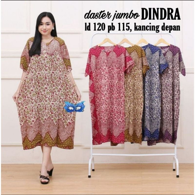 DASTER JUMBO BUSUI LD 130 CM // DASTER IBU HAMIL  //DASTER KANCING DEPAN // DASTER WANITA-JUMBO DAUN SIRI