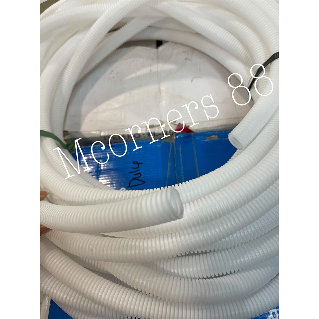 Selang Flexible / Flexibel Ukuran 20mm Putih/ Hitam Meteran