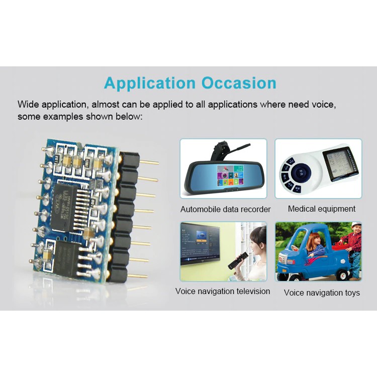 New WT588D WAV Audio Programmable Sound Circuit Module with Embedded DSP Processor USB Download