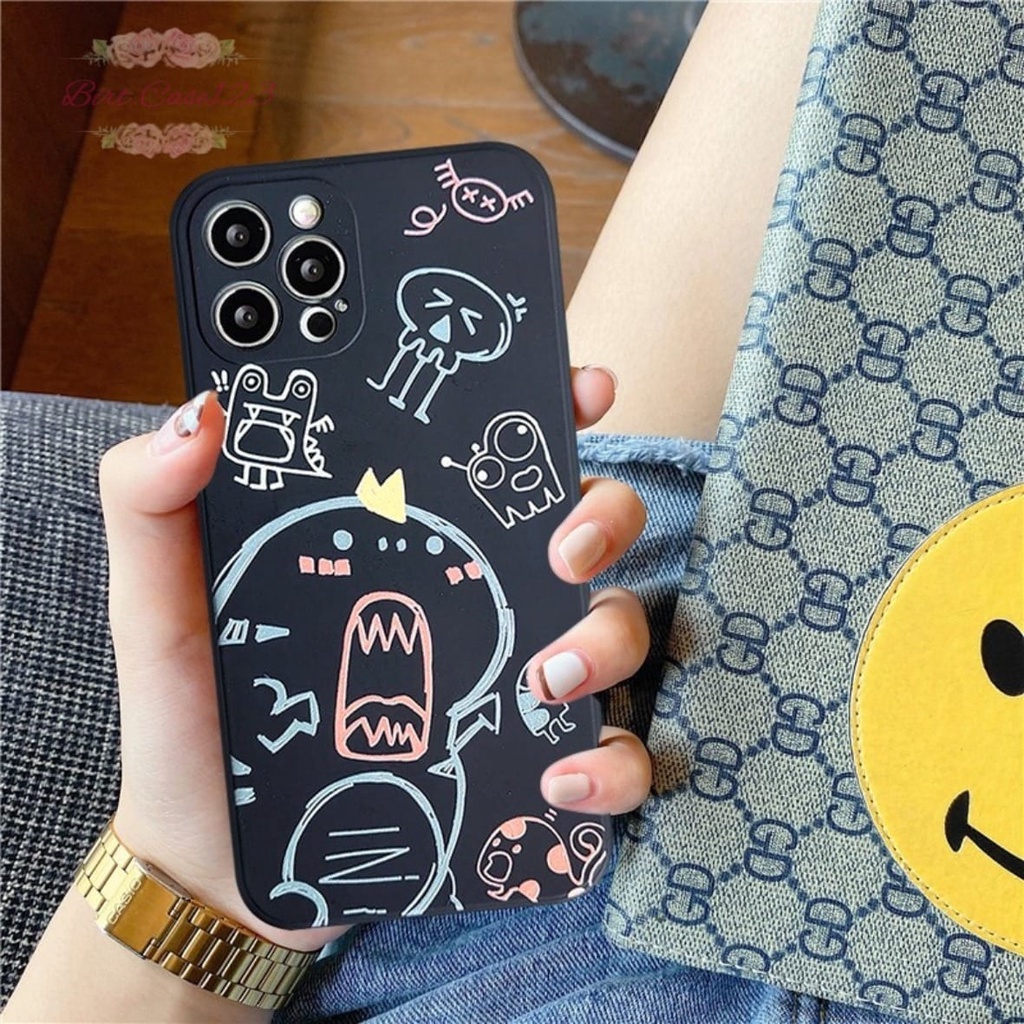 SOFTCASE MACARON PELINDUNG KAMERA CUSTOM ART MONSTER OPPO VIVO SAMSUNG REALME XIAOMI IPHONE INFINIX FOR ALL TYPE BC6627