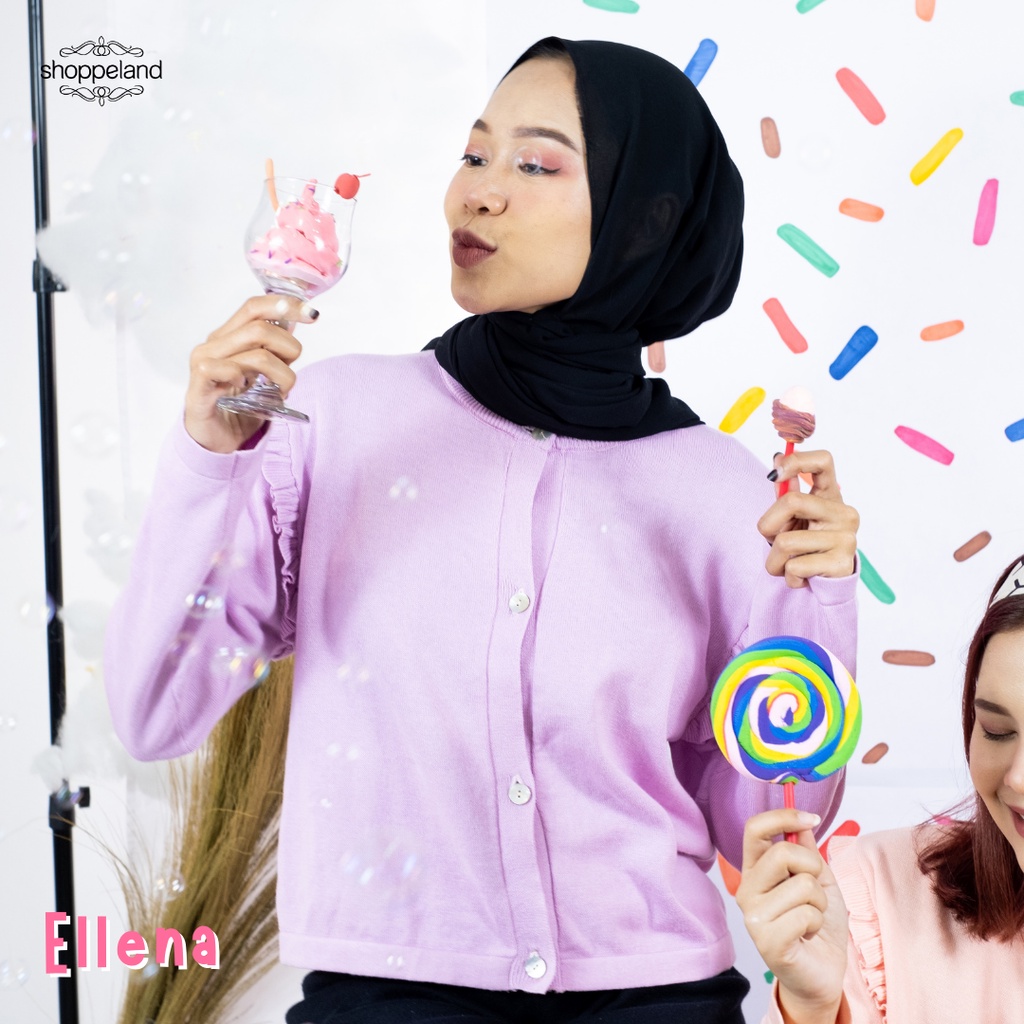 NEWSHOPPELAND - Ellena Cardi Rajut Cotton Premium