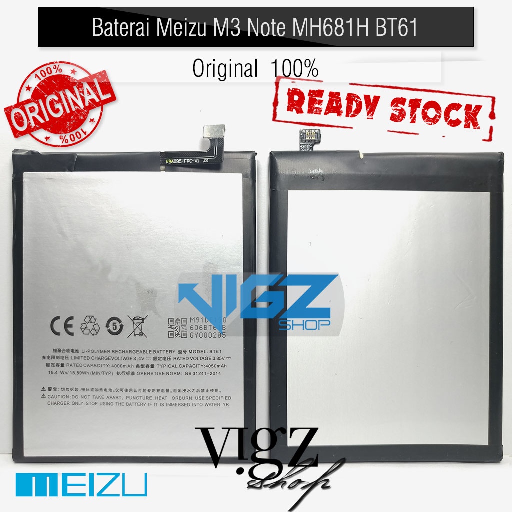 Baterai Meizu M3 Note M681H BT61 Original