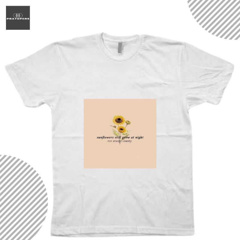 Baju Kaos Aesthetic Cewek | Kaos Aesthetic Gambar Bunga