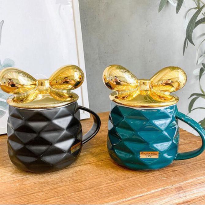 Gelas Tutup Keramik Mug Keramik