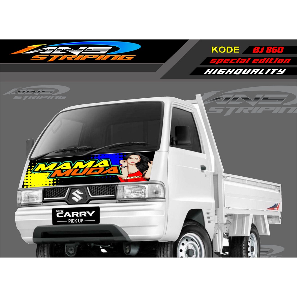 STICKER KAP DEPAN MOBIL CARRY/ STIKER KABIN DEPAN MOBIL CARRY PICK UP / STICKER TERBARU