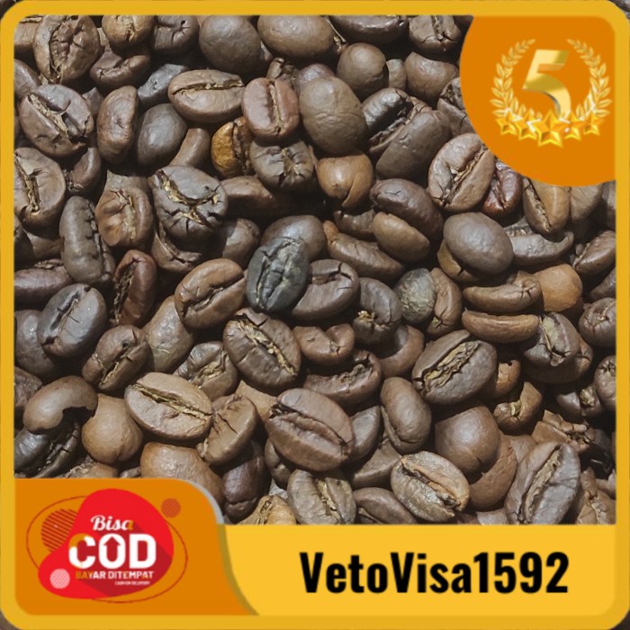 

[ COD ] Vkoffie ROASTED BEAN ROBUSTA SUMATRA 550 gr - Medium, BIJI