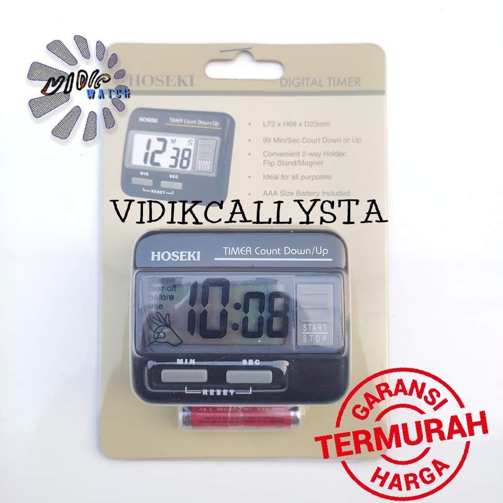 Hoseki 2145 Digital timer Original dapur car Clock Asli Stopwatch