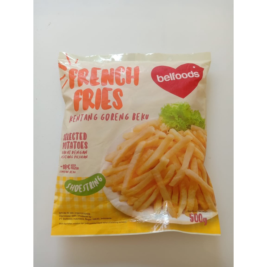 

Belfoods french fries 500 gr/Frozen food kentang goreng
