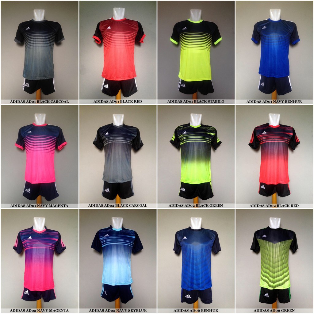  Baju  Kaos Olahraga Jersey Bola  Setelan Futsal Promo Murah  