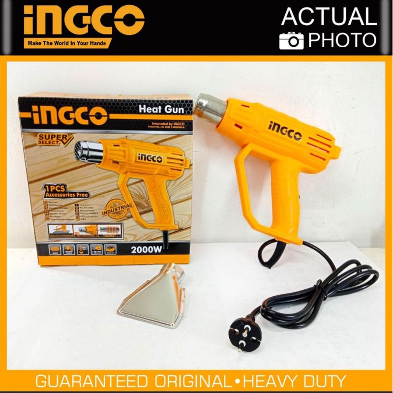 MESIN ELECTRIC HEAT GUN 2000WATT SUPER SELECT HG200038 INGCO