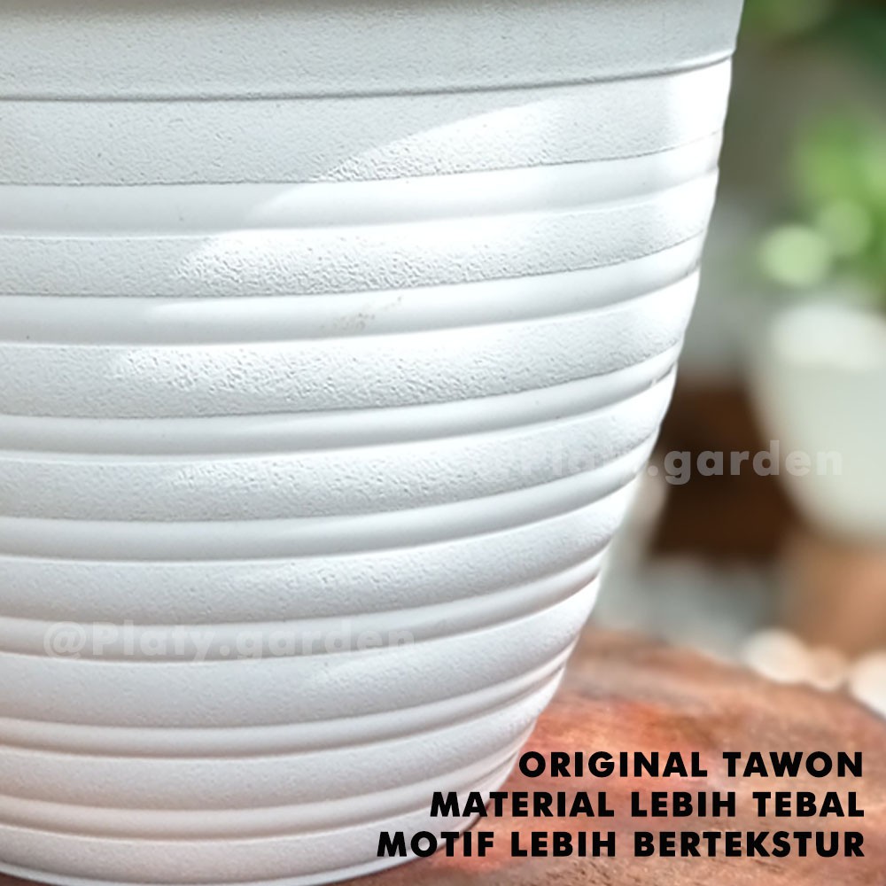 Pot Tawon Original 18 cm Pendek | Pot Tanaman Hias  Merk Tawon Budi Jaya