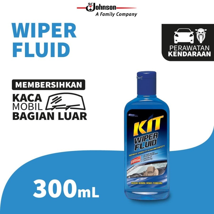 Sabun Air Wiper Mobil Kit Wiper Fluid Botol 300 ml efek daun talas kaca anti air