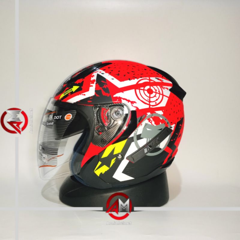 HELM INK METRO 2 SUPER FLUO #3 MATT RED FLUO