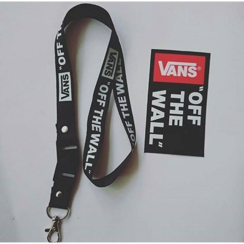 

lanyard VANS tali lanyard DISTRO gantungan kunci name tag id card kartu nama / tali lanyard gantungan leher