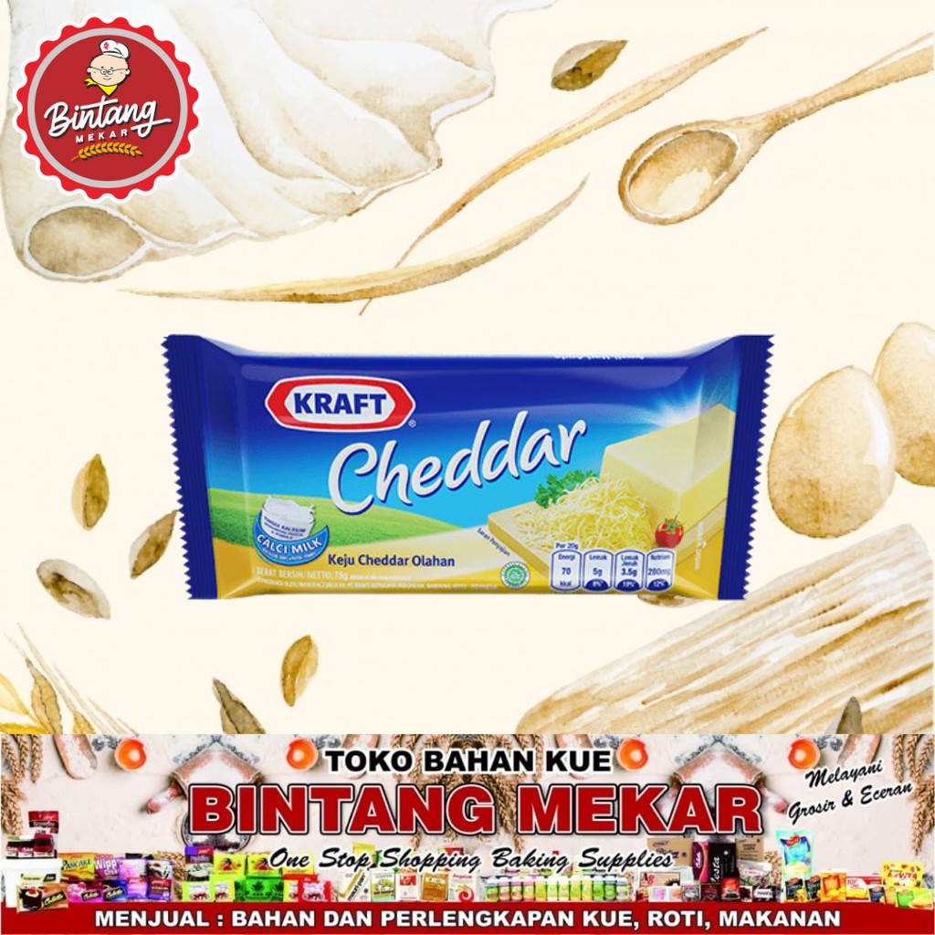 

Keju Kraft Cheddar 70gr