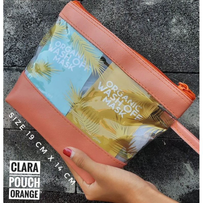 CLARA POUCH KOSMETIK KOMBINASI MIKA