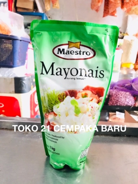 

Maestro Mayonais Refill 1 KG |Mayones Mayonnaise 1KG 1000g Murah Promo